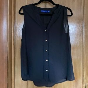 Black top with gold buttons Size Small